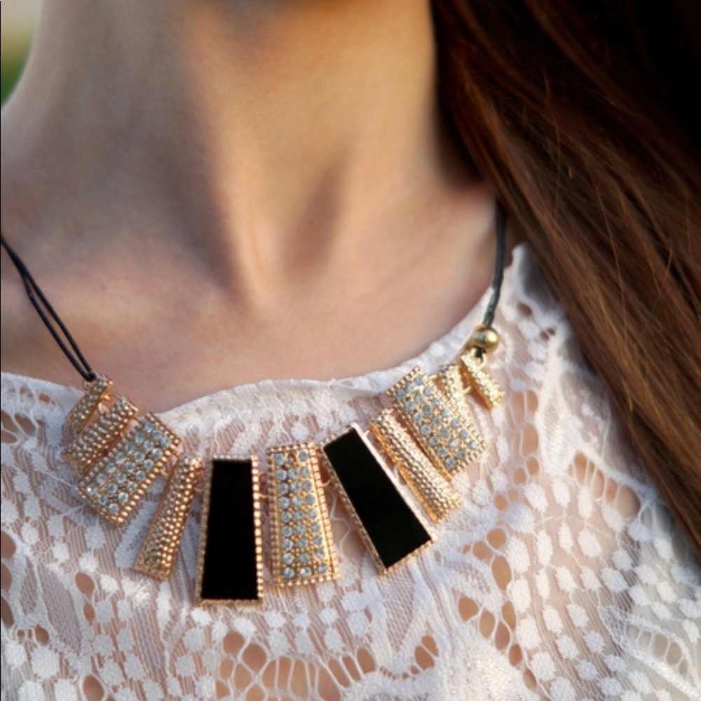 Black and gold necklace